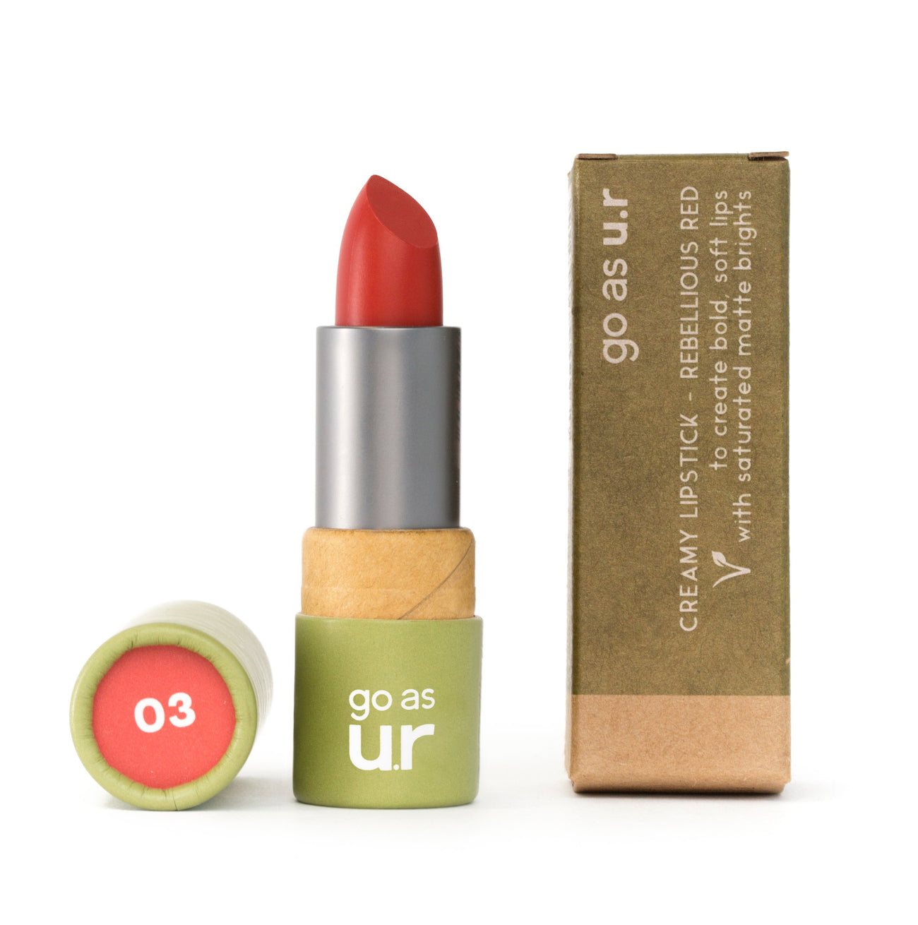 creamy lipstick | rebellious red